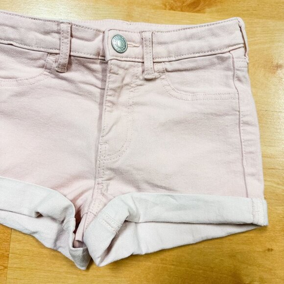 H&M Girls Light Pink Denim Shorts Size 6 - Picture 5 of 7